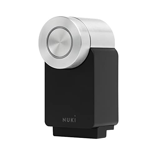 Nuki Smart Lock 3.0 Pro, cerradura inteligente con módulo wifi, cerradura electrónica con batería Power Pack, cerradura digital automática, negro