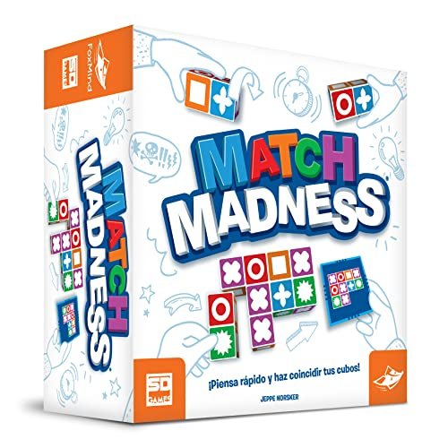 SD GAMES Match Madness - Juego de Estrategia, Velocidad y Percepción para Mayores de 7 Años, 1 a 4 Jugadores